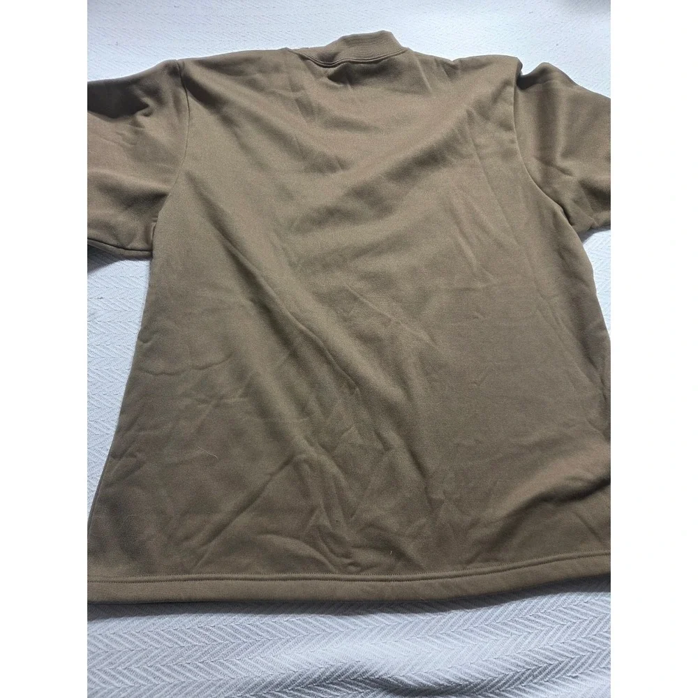 Guide Gear Men L Olive Brown Fleece Crewneck Sweatshirt Hunting Outdoor Pullover